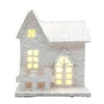 thumbnail image 1 of Lighted Christmas Village Houses Set with LED Lights, White Wooden Snow Casitas De Navidad Decor, Mini Holiday Villa De Navidad Blanca for Tabletop & Home Display, 1 of 7