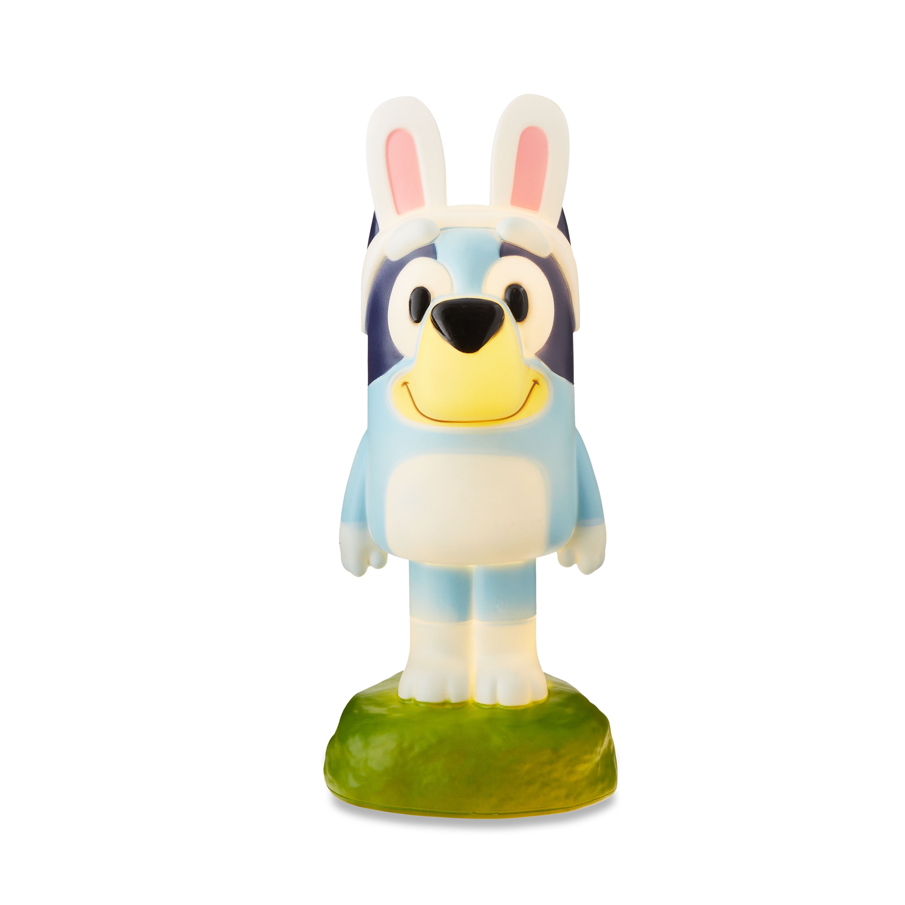 Lighted Easter Blow Mold Dcor Bluey with Bunny Ears and Easter Basket 5.90 in x 5.90 in x 13.97 in 0.92 lb