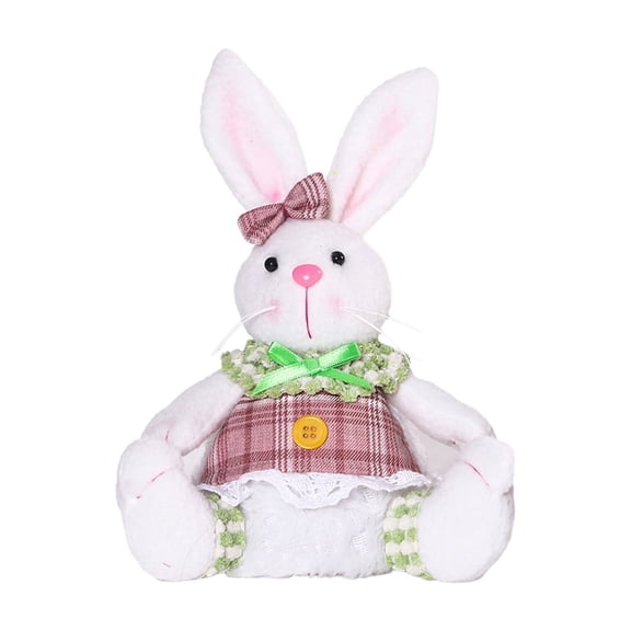 Lighted Easter Bunny, Light Up Easter Basket Rabbits Easter Gift, Party Favor Figurine for Spring Tabletop Holiday Room