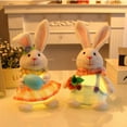 thumbnail image 1 of Lighted Easter Plush Bunny,LED Rabbit Gifts for Kids,Farmhouse Spring Tabletop Tiered Tray Easter Decorations, 1 of 6