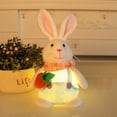 thumbnail image 1 of Lighted Easter Plush Bunny,LED Rabbit Gifts for Kids,Farmhouse Spring Tabletop Tiered Tray Easter Decorations, 1 of 6