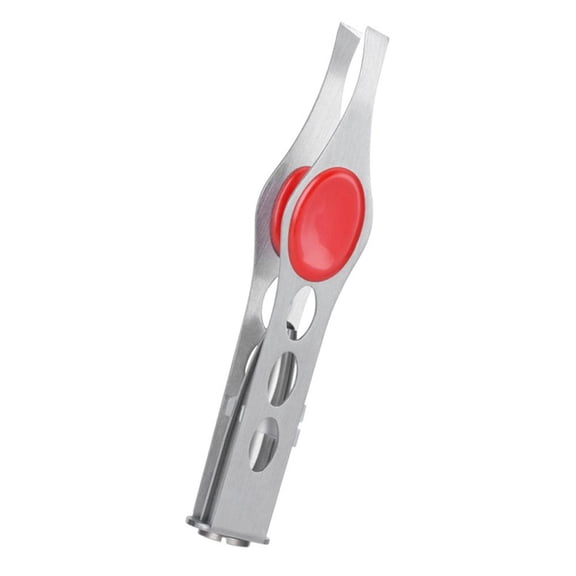 Lighted Eyebrow Tweezers with LED Light Anti Slip Stainless Steel Hair Plucking Tool, WarmFuPalace