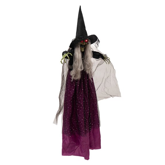 Lighted Face Hanging Character for Halloween Entryway Display