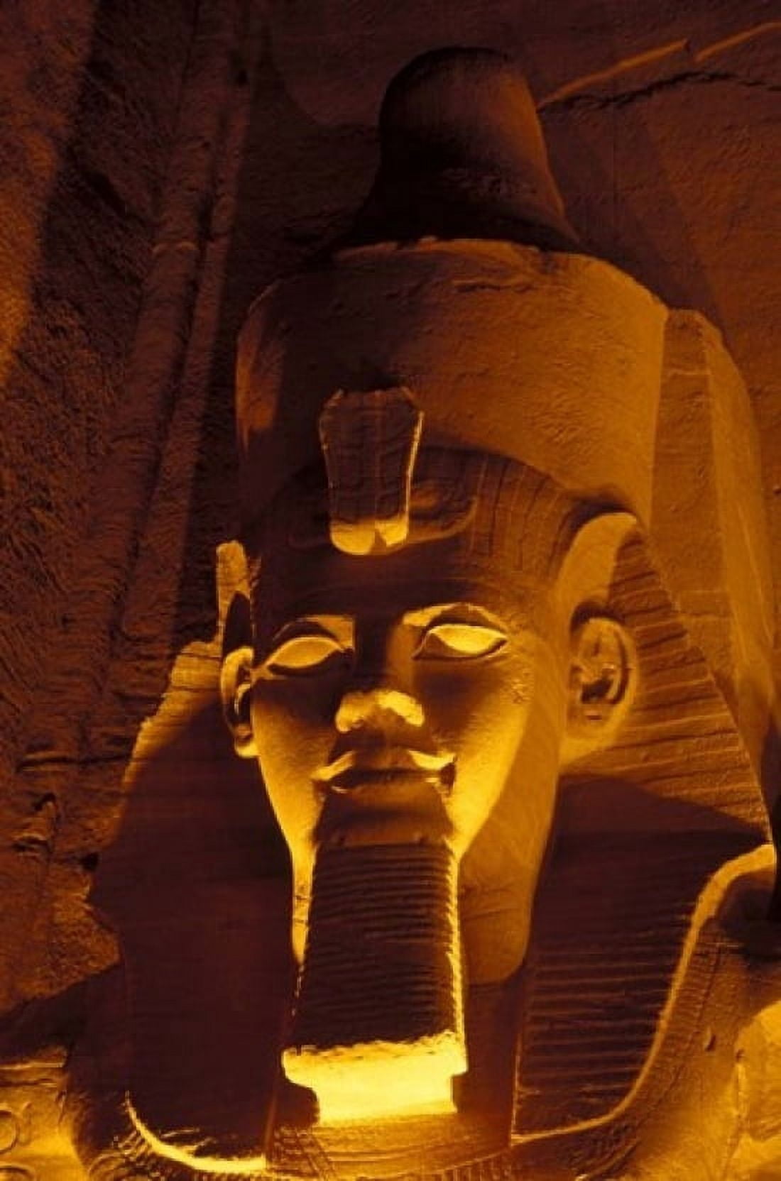 Lighted Face at the Great Temple of Ramesses II Egypt Canvas Art - Claudia Adams DanitaDelimont (12 x 17)