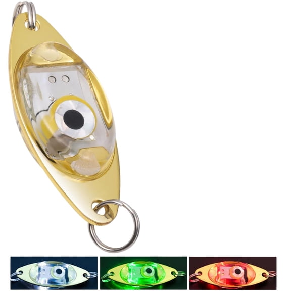 Lighted Fishing Lures, Fishing Green Light Underwater, LED Lighted Bait Flasher, Deep Drop Fishing Lures，Fish Eye Attractive Light Bait Lure Lamp 1/4PCS