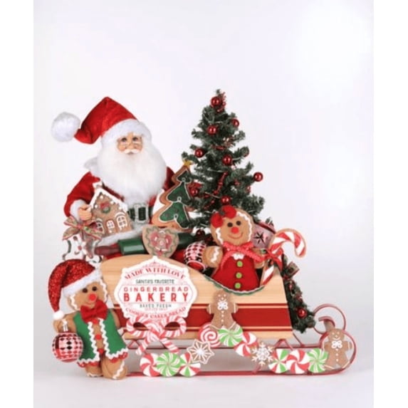 Lighted Gingerbread Bakery Sleigh