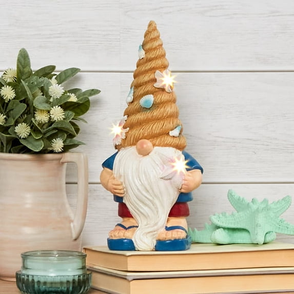 Coastal Lighted Seaside Gnome Décor
