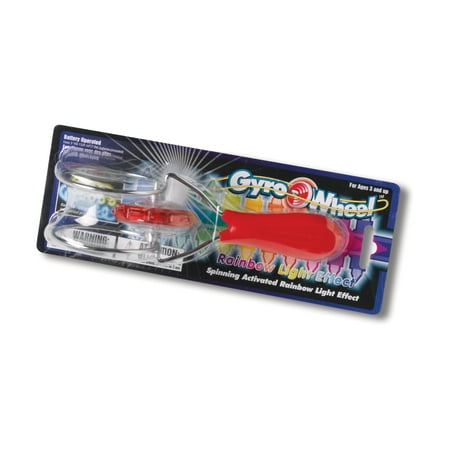 Lighted Gyro Wheel with Spinning Activated Rainbow Light Effect