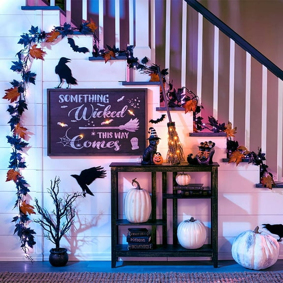 Wicked Halloween Lighted Canvas Decor