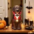 thumbnail image 1 of Lighted Halloween Large Labrador Statue, 8inch, Entrance Decor, Cute Tabletop Ornament for Pet Lovers, Halloween Decoration Indoor, 1 of 7