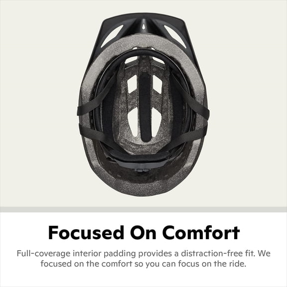 Lighted Helmet for Adults, Size 58 - 62 cm for Riders Ages 14+, Rear LED Light, Reflective Strips, Adjustable Dial and Straps, 17 Air Vents, Removable Visor, Adult Bike Helmet