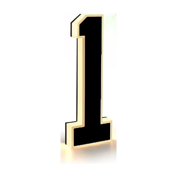 Lighted House Numbers for Outside, 2026 New Waterproof Illuminated Address Numbers Sign, Modern LED Light up Backlit House Number for Home, Garage, Shop