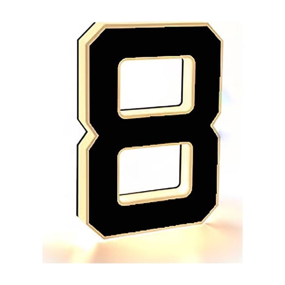 Lighted House Numbers for Outside, 2026 New Waterproof Illuminated Address Numbers Sign, Modern LED Light up Backlit House Number for Home, Garage, Shop