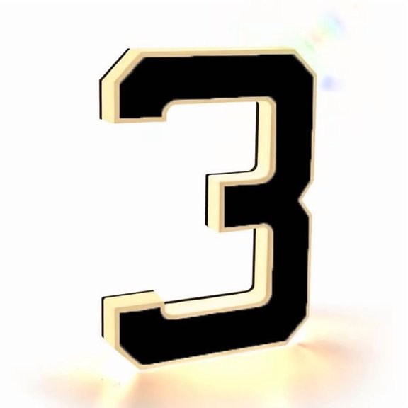 Lighted House Numbers for Outside, LED Home Address Number, Personalized Illuminated Exterior Modern House Numbers Light for Houses, Restaurant, Waterproof