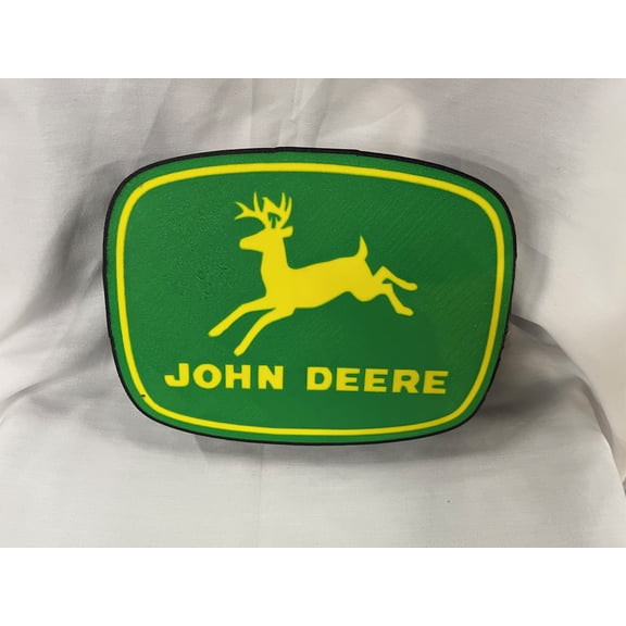 Lighted John Deere Tractor Sign Approx. 9" Wide
