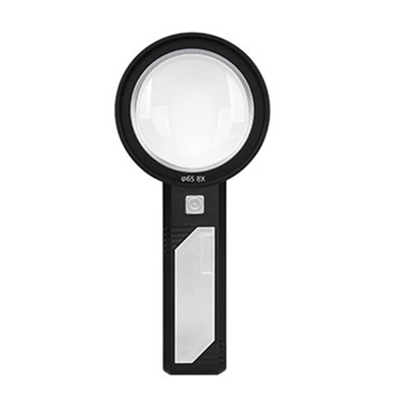 Lighted Magnifying Glass 5X 10X 15X Handheld Magnifying with 8 LED