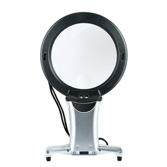 Lighted Magnifying Glass Neck Wear Handheld Desktop Magnifier for Reading Sewing