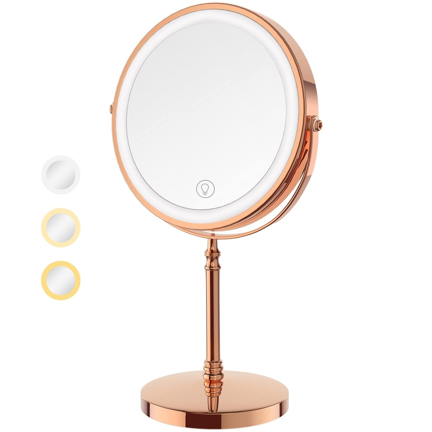 Lighted Makeup Mirror with 10X Magnifying, Rechargeable Double Side 3