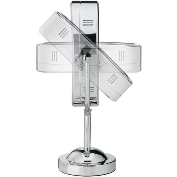 Lighted Makeup Mirror, 1X/7X Magnifying Mirror, Double Sided, Corded in Polished