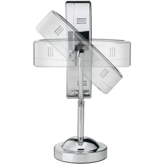 Lighted Makeup Mirror, 1X/7X Magnifying Mirror, Double Sided, Corded in Polished