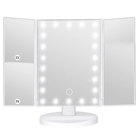 Lighted Makeup Mirror with 22 LED Lights and Magnification