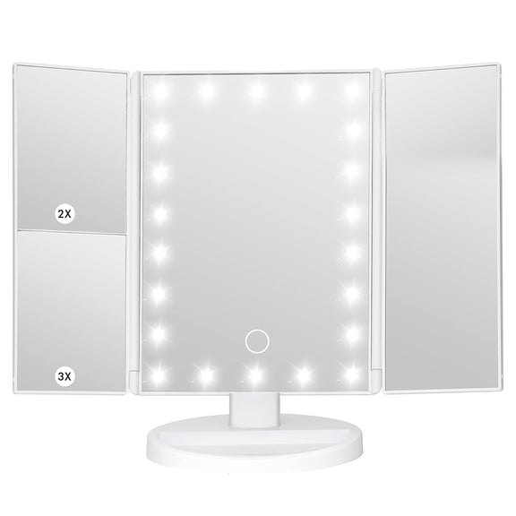 Lighted Makeup Mirror with 22 LED Lights and Magnification