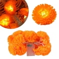 thumbnail image 1 of Lighted Marigold Garland, 4.92Ft 10 LED Artificial Marigold Flowers String Lights, 2-Battery Battery Box, Festive Light String Decor for Day Of The Dead Halloween Home Indoor Party Decoration, 1 of 6