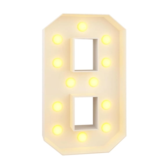 Lighted Marquee Number, 36.0 Inch Foldable Snap, 1 Piece, Birthday Party Background Decor