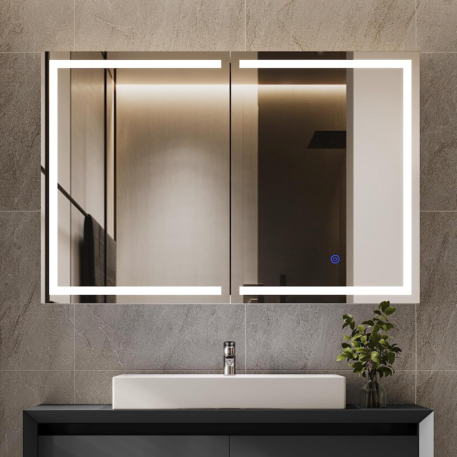 Bathroom cabinet with mirror price discount