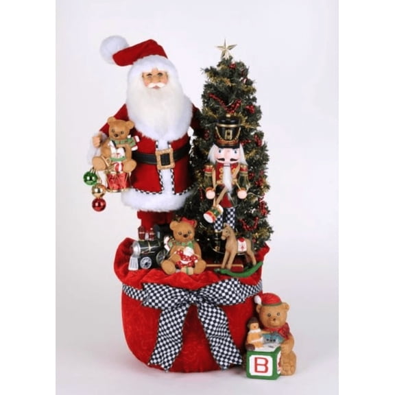 Lighted Merry Beary Christmas Santa