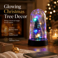 thumbnail image 1 of Lighted Mini Christmas Tree Figurine, Glowing Holiday Table Accent for Fireplace, Entryway, Dining Table, Bedroom, Living Room, Seasonal Party and Winter Decor, 1 of 6