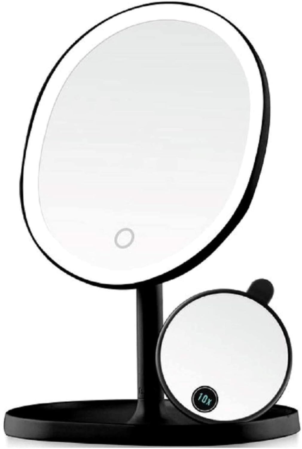 Lighted with Mini 10X Magnifying Mirror, Touch Screen Dimmable