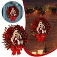 thumbnail image 1 of Lighted Nativity Scene Christmas Wreath Ornament Decoration Holy Family Set Led Lights Candle Front Door Wall Hanging Sign Sacred Xmas Decor for Decorations, 1 of 6