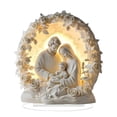 thumbnail image 1 of Lighted Nativity Scene Figurine, Inspirational Jesus Gift Collection for Home Decor Artwork Housewarming Gift,Easter Tabletop Centerpiece, 1 of 6