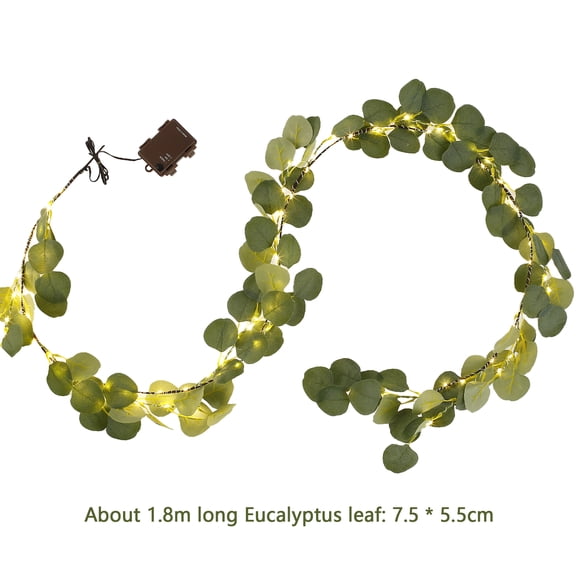 Lighted Olive Garland Battery Operated with Timer 100 Fairy Lights 6ft, Artificial Greenery Twig Vine Lights for Spring Fireplace Mantle Decoration