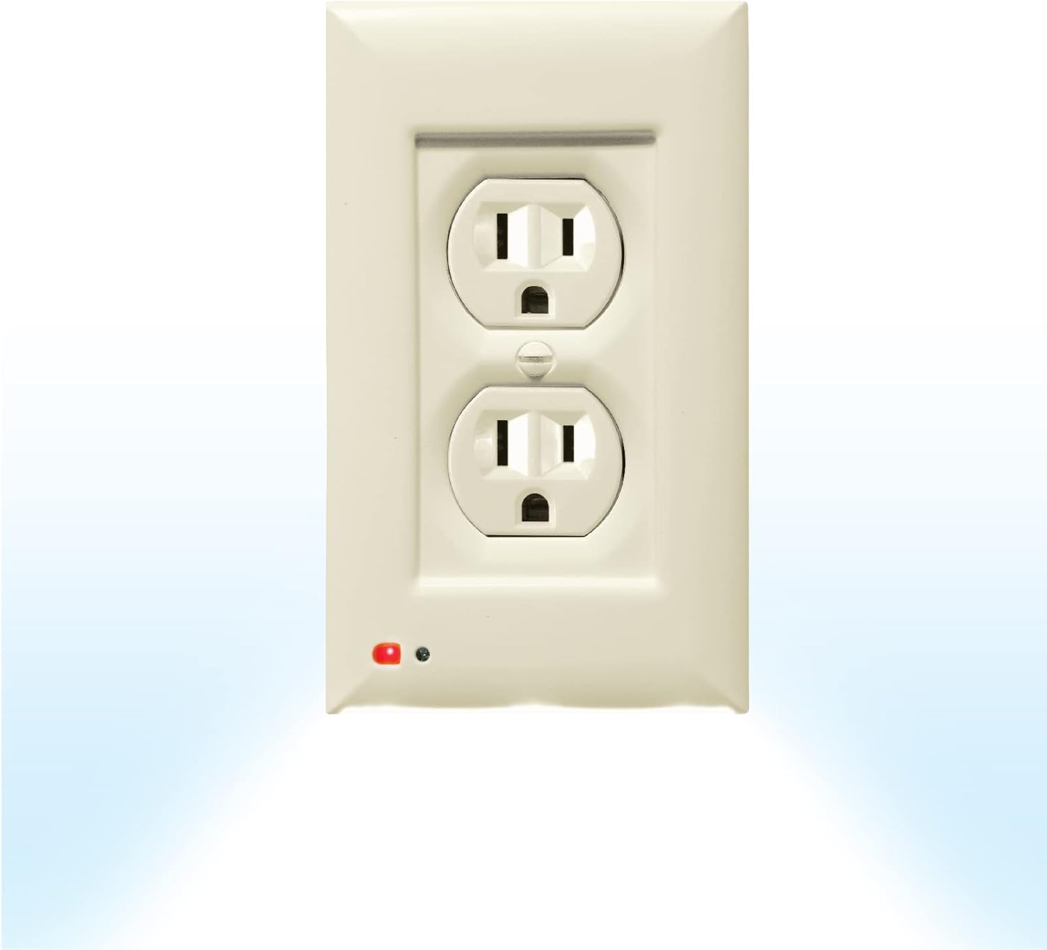 Lighted Outlet Cover Plate, Optional LED Night Light, Wall Outlet Cover