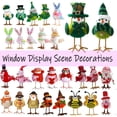 thumbnail image 1 of Lighted Owl Figurine Holiday Ornament, Glowing Owl Doll for Easter Window Decor, Cute LED Tabletop Decoration for Home Office Shelf, Spring Party Accent Gift, HAODEJW, Pink, 1 of 8