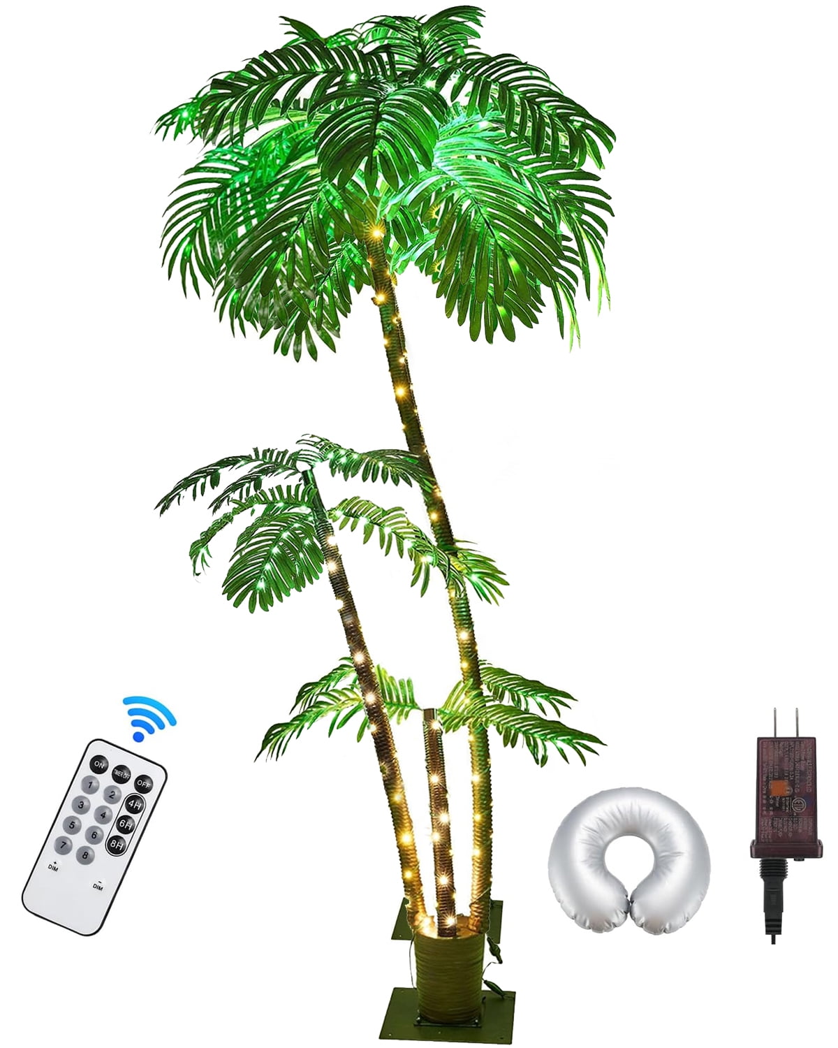 Lighted Palm Tree,6Ft 219 LED Artificial Palm Tree Liberia | Ubuy