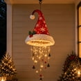 thumbnail image 1 of Lighted Santa Hat Hanging Chandelier Warm LED Christmas String Light, Hanging Holiday Ornament for Entryway Fireplace Mantel Porch and Party Decor, 1 of 6