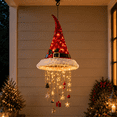 thumbnail image 1 of Lighted Santa Hat Hanging Chandelier Warm LED Christmas String Light, Hanging Holiday Ornament for Entryway Fireplace Mantel Porch and Party Decor, 1 of 6