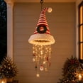 thumbnail image 1 of Lighted Santa Hat Hanging Chandelier Warm LED Christmas String Light, Hanging Holiday Ornament for Entryway Fireplace Mantel Porch and Party Decor, 1 of 6