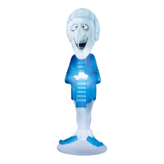 Lighted Snow Miser Blow Mold, 7.87 Inch LED Christmas Figurine, Retro Light Up Tabletop Christmas Decor for Mantel Shelf Indoor Holiday Display (20cm)