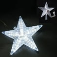 thumbnail image 1 of Lighted Star Christmas Tree Topper with 31 LED Light Up, Festival Holiday Party Home Decorative Christmas Tree Toppers Indoor Outdoor Decoration Ornaments, Blue, 1 of 5