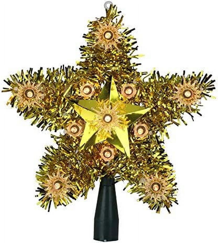 Lighted Star Christmas Tree Topper Clear Lights