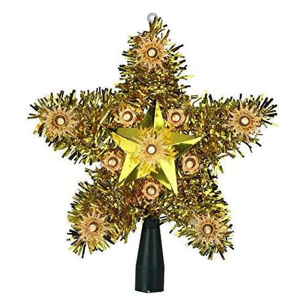 Lighted Star Christmas Tree Topper Clear Lights