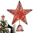 thumbnail image 1 of Lighted Star Tree Topper, Glitter Hollow Star Tree Topper with LED Lights, Christmas Tree Topper Star, Hollow 5-Point Star Tree Topper, Christmas Tree Decorations Ornaments, 8X10 inch, 1 of 7