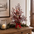 Lighted Tabletop Christmas Tree, Battery Operated Pre-Lit Mini Tree ...