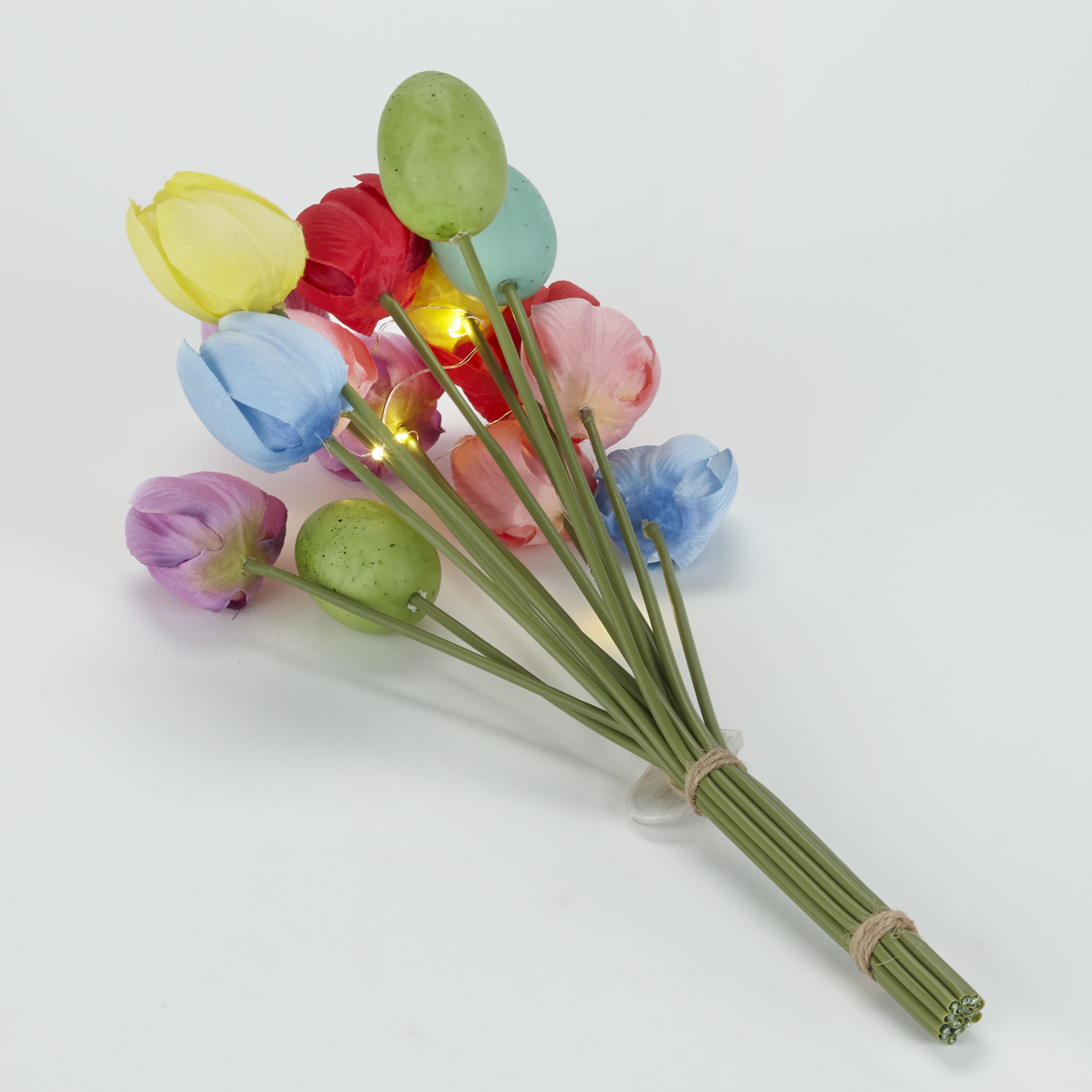 Lighted Tulip Bouquets Floral Boquet with Vibrant Colors and LED