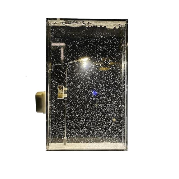 Lighted Up Snow Scene Streetlamp Christmas Snow Scenery Nightlight Tabletop Ornament for Desktop Mantels Home Decoration