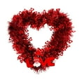thumbnail image 1 of Lighted Valentine Heart Wreath,12 in Purple Red Heart Shaped Tinsel Wreath with LED Lights,Foil Hearts and Love Sign,Red Valentine's Wreath for Front Door,Valentines Day Decoration, 1 of 2